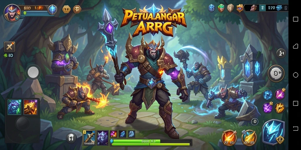 Screenshot utama 8ID menunjukkan aksi pertarungan yang mendebarkan dalam dunia ARPG.