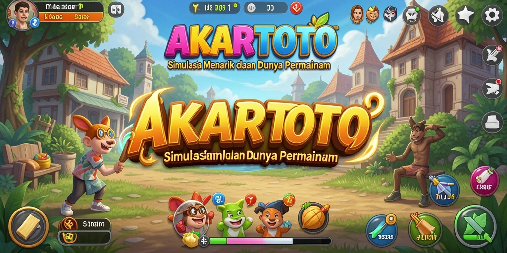 Tampilan gameplay menawan dari AKARTOTO yang menguji strategi dan manajemen.