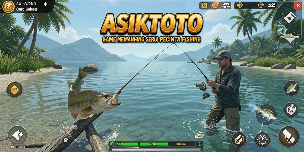 Screenshot gameplay ASIKTOTO menampilkan pengalaman memancing yang imersif.