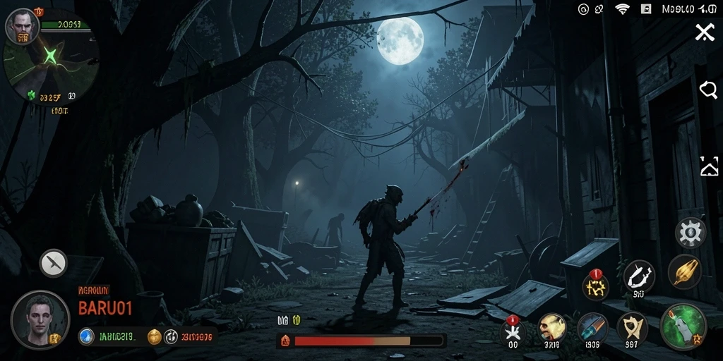 Tangkapan layar BARU01 menampilkan momen mencekam dalam gameplay horror.
