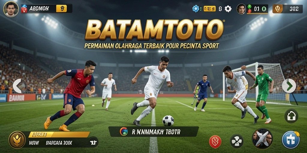 Tampilan utama <strong>BATAMTOTO</strong> menunjukkan serunya gameplay olahraga.