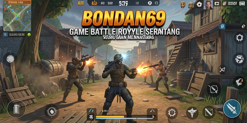 Tampilan seru dan menyenangkan dari gameplay BONDAN69 di Battle Royale.