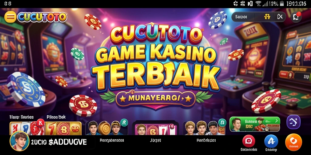 Tampilan gameplay seru dan interaktif dari CUCUTOTO.
