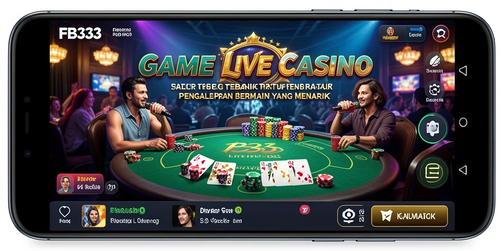 Screenshot menampilkan gameplay seru dalam aplikasi Live Casino FB333.