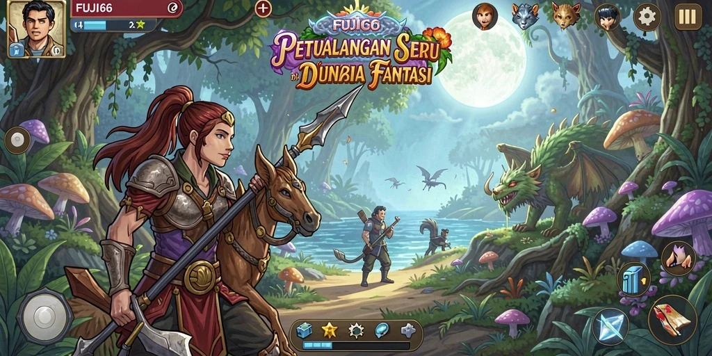 Screenshot gameplay FUJI66 menampilkan aksi petualangan yang mendebarkan.
