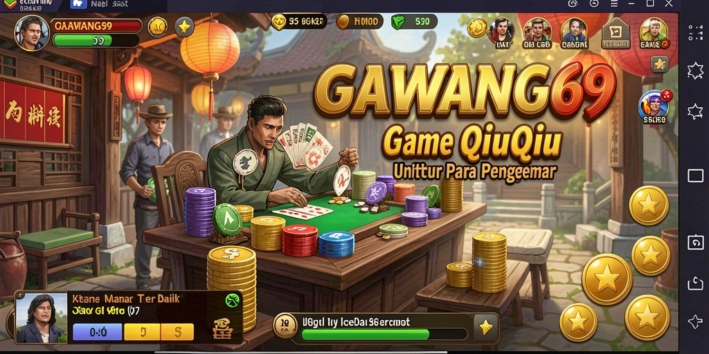 Screenshot utama GAWANG69 menunjukkan aksi seru dalam permainan QiuQiu.