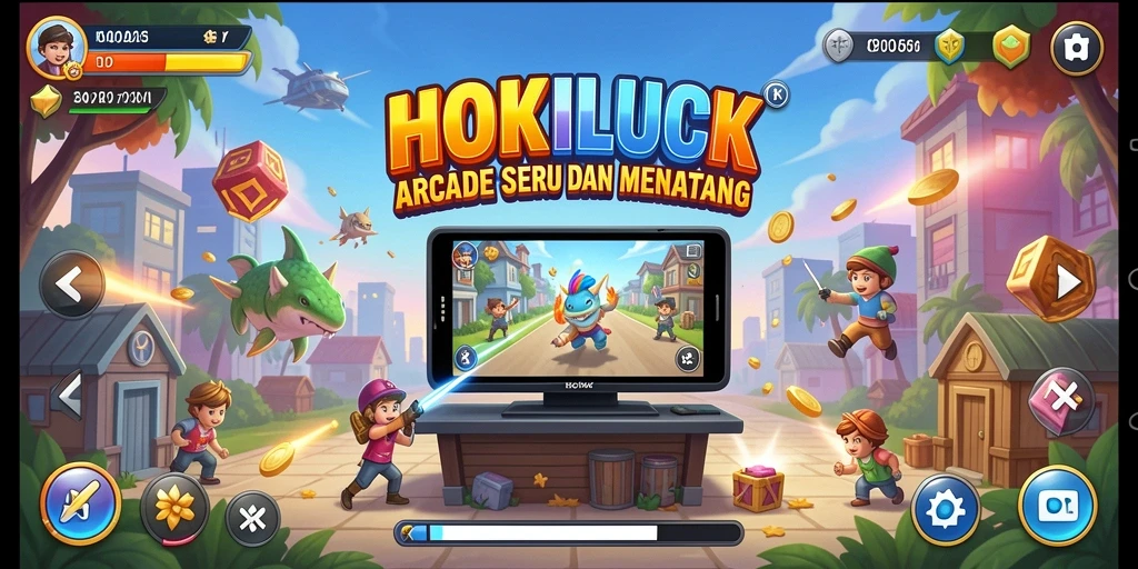 Tampilan gameplay HOKILUCK yang seru dan menantang.
