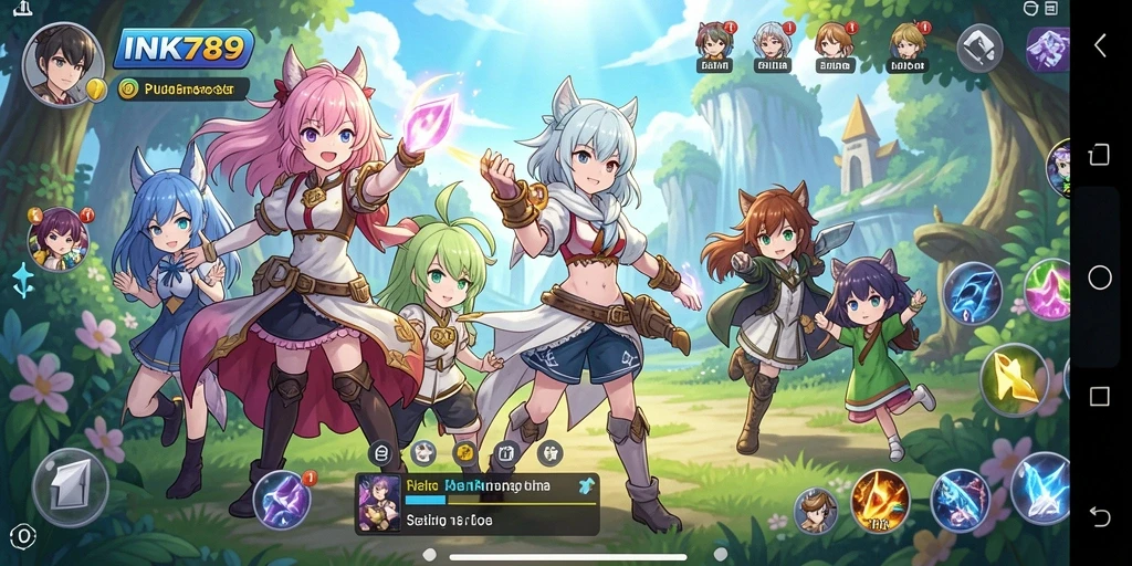 Tampilan screenshot dari gameplay Anime yang seru.