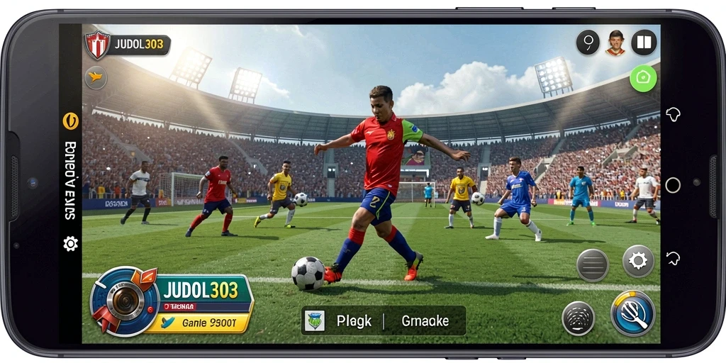 Tangkapan layar utama dari gameplay seru JUDOL303 dengan aksi olahraga mendebarkan.