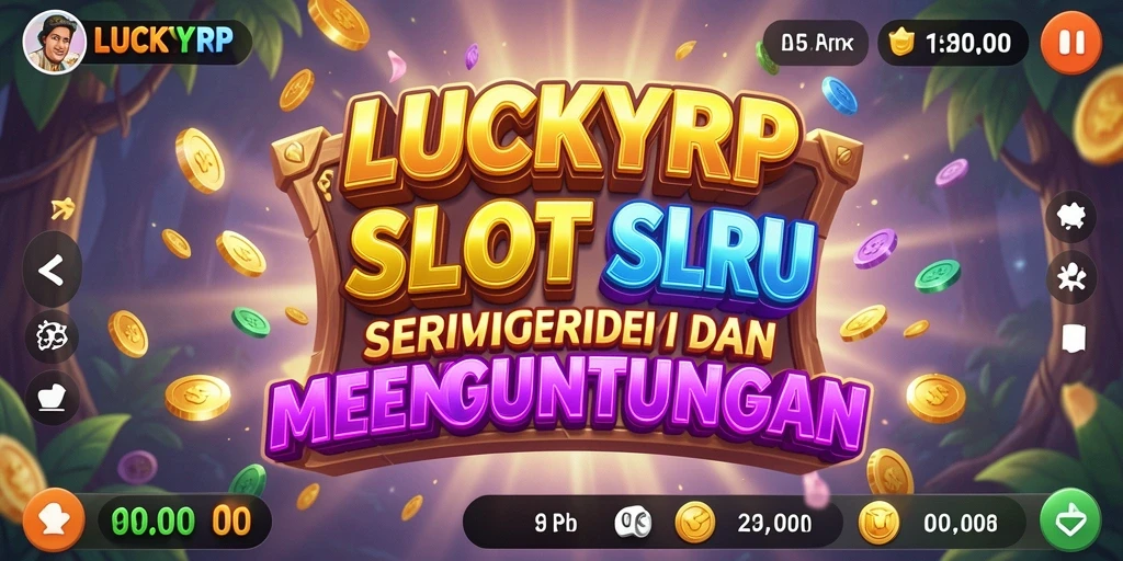 Tampilan gameplay menarik di LUCKYRP dengan berbagai simbol Slot.