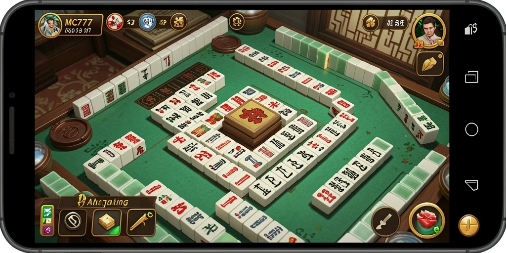 Gameplay seru MC777 dalam permainan Mahjong yang menantang.