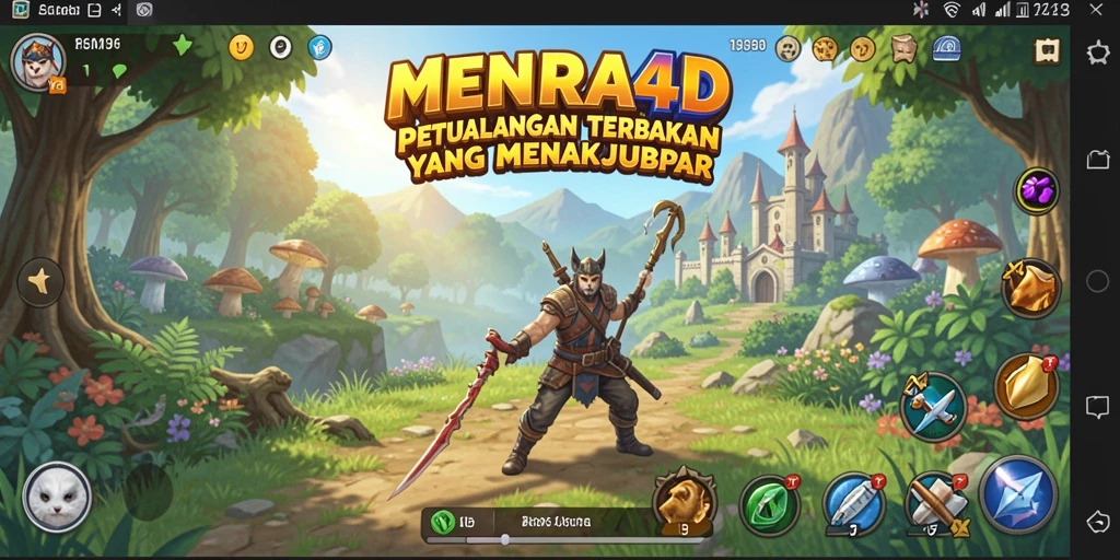 Gameplay menakjubkan dari MENARA4D dalam dunia terbuka.