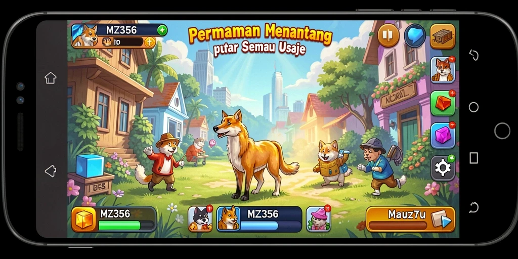 Tampilan gameplay MZ356 yang menarik dan menantang puzzle