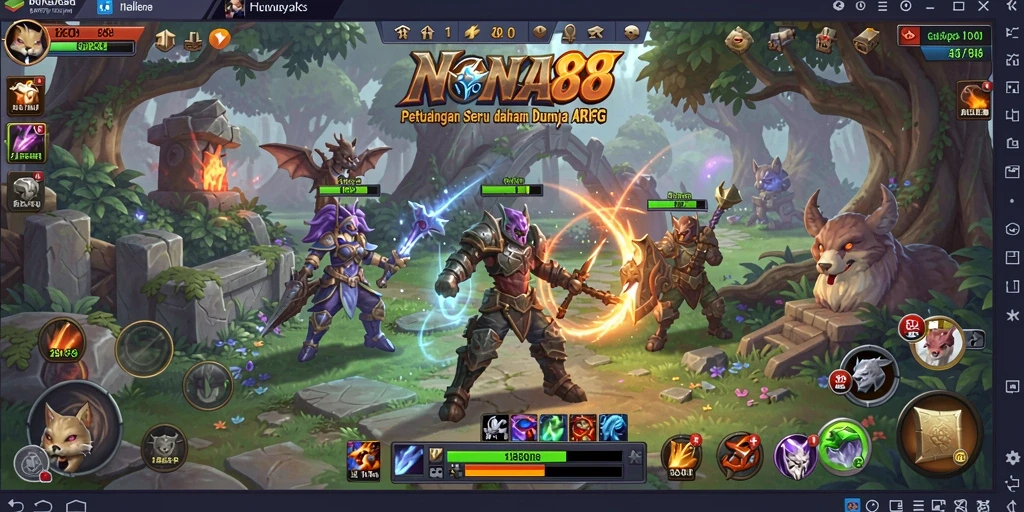 Tampilan gameplay NONA88 yang memukau dan penuh aksi.