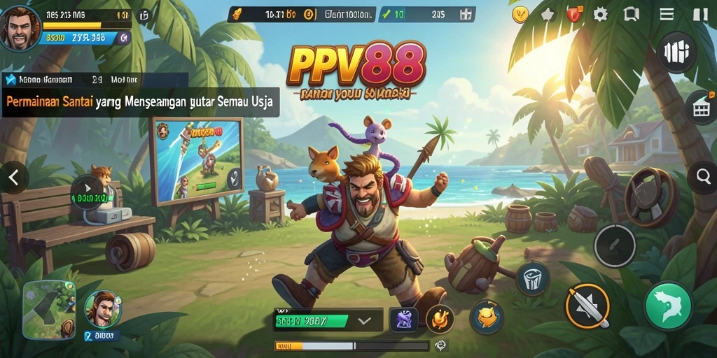 Tampilan menawan dari gameplay PPV88 yang seru dan santai.