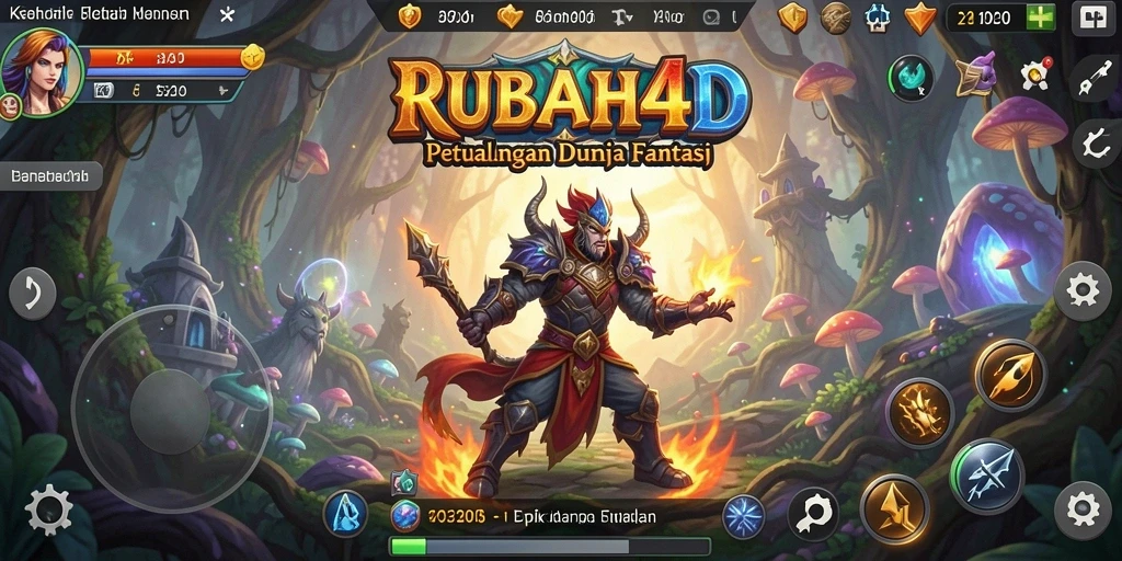 Tampilan karakter dan pertempuran epik dalam RUBAH4D.