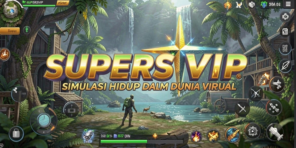 Tampilan gameplay <strong>SUPERSVIP</strong> yang menunjukkan interaksi sosial yang dinamis.