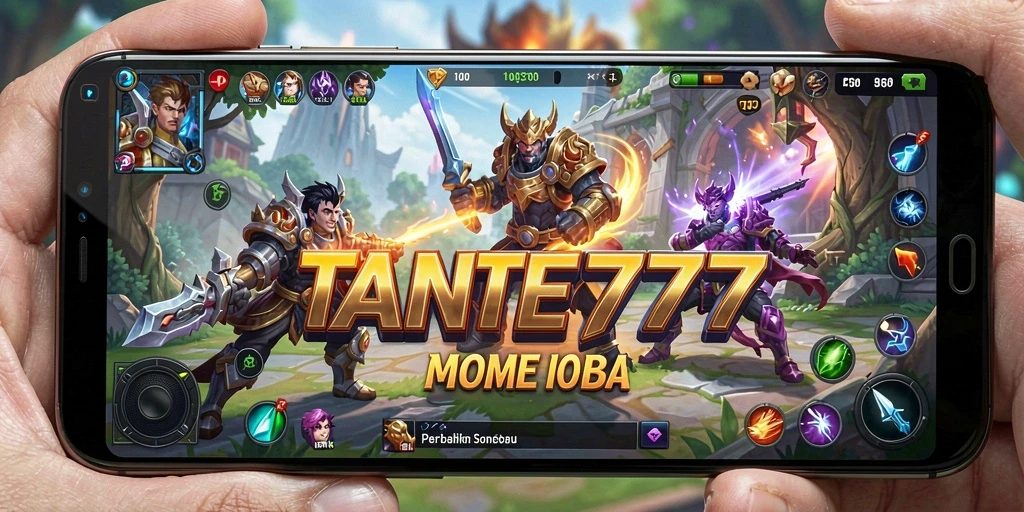 Gameplay seru TANTE777 dalam pertempuran MOBA.