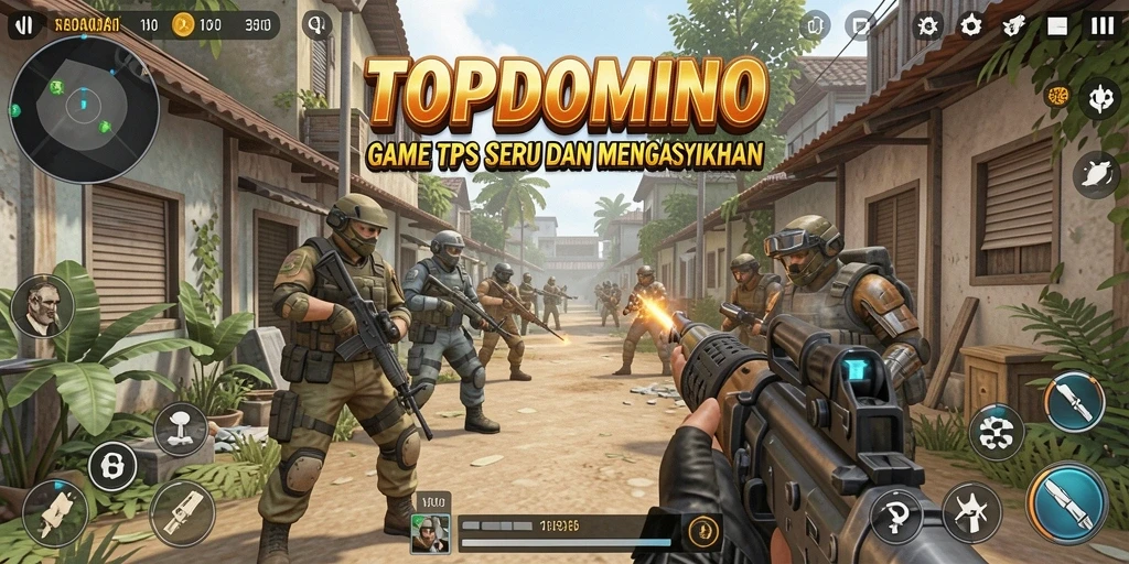 Tampilan gameplay TOPDOMINO yang seru dan penuh aksi.