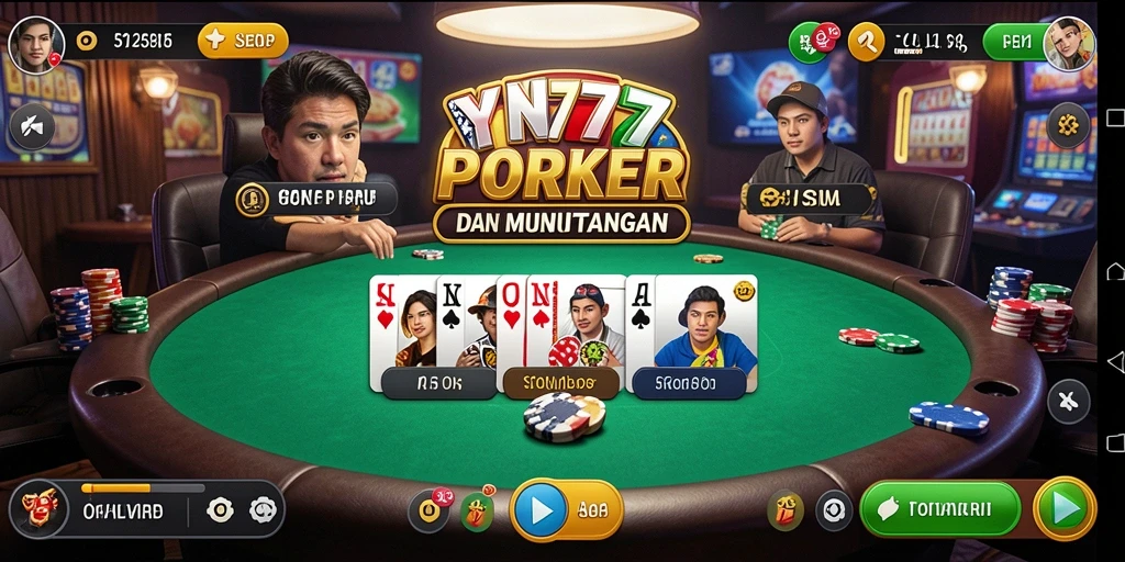 Gameplay seru YN777 dengan tampilan kartu jelas dan interaktif.