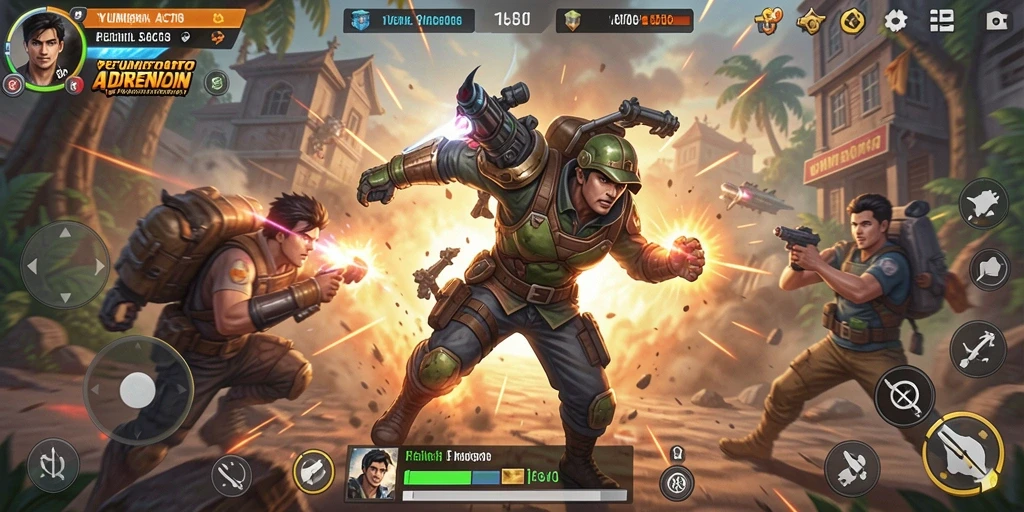 Gameplay aksi menegangkan di YUMETOTO dengan pertarungan yang dinamis.